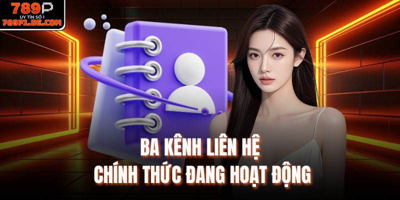 Ba kênh liên hệ chính thức đang hoạt động